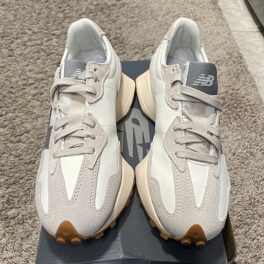 New Balance 327 Moonbeam with Shadow Grey U327LT - Picture 4 of 10